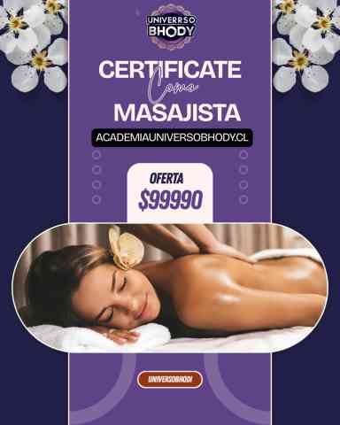 TerapiasChile.cl CERTIFICATE COMO MASAJISTA ACADEMIAUNIVERSOBHODYCL Santiago TerapiasChile.cl CERTIFICATE COMO MASAJISTA ACADEMIAUNIVERSOBHODYCL Santiago